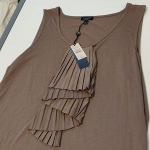 Large brown dressy tank top